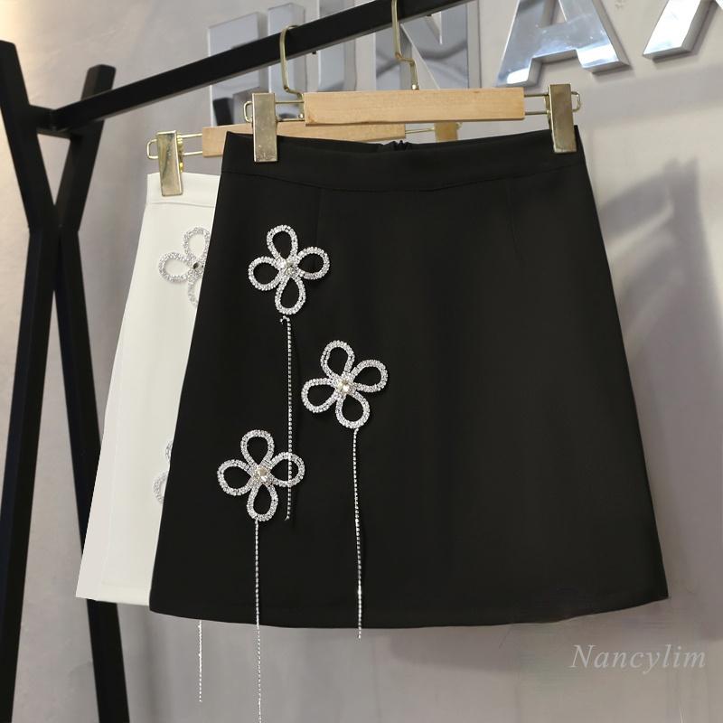 Skirts Rhinestone Tassel High Waist Slim-Fit Skirt Women A- Line Mini Office Lady Hip-Wrapped Jupe Mujer Summer 2021, Black
Skirts Rhinestone Tassel High Waist Slim-Fit Skirt Women A- Line Mini Office Lady Hip-Wrapped Jupe Mujer Summer 2021, Black
