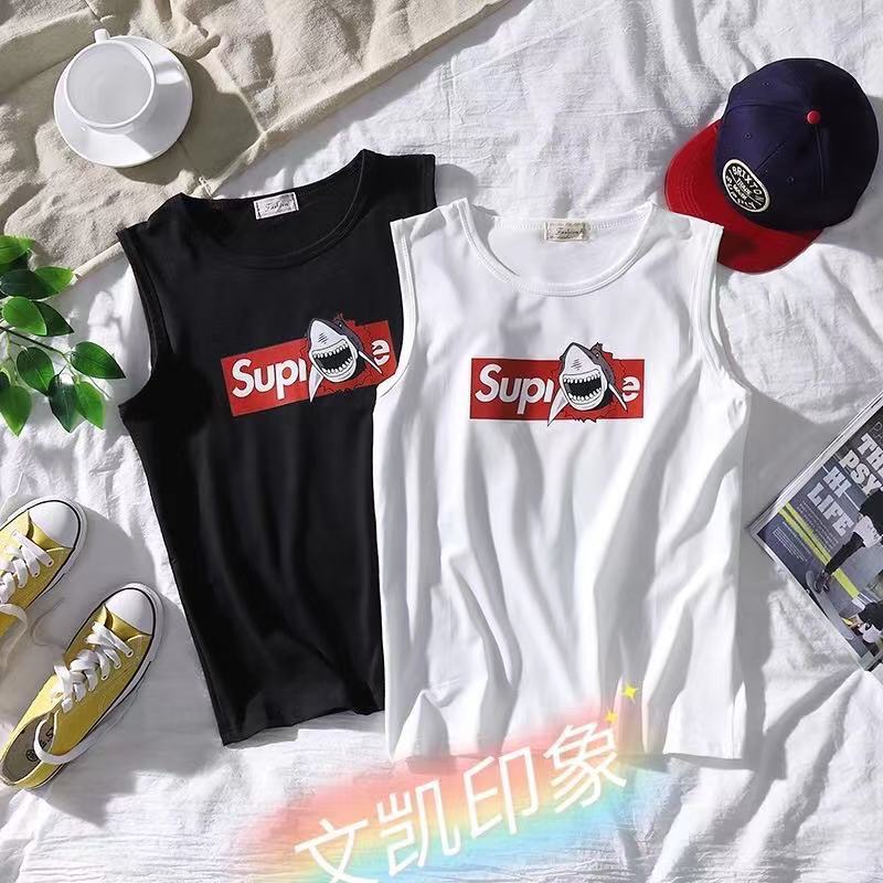 summer couple vt new shark print large loose black and white couple svels vt t-shirt, White;black
summer couple vt new shark print large loose black and white couple svels vt t-shirt, White;black