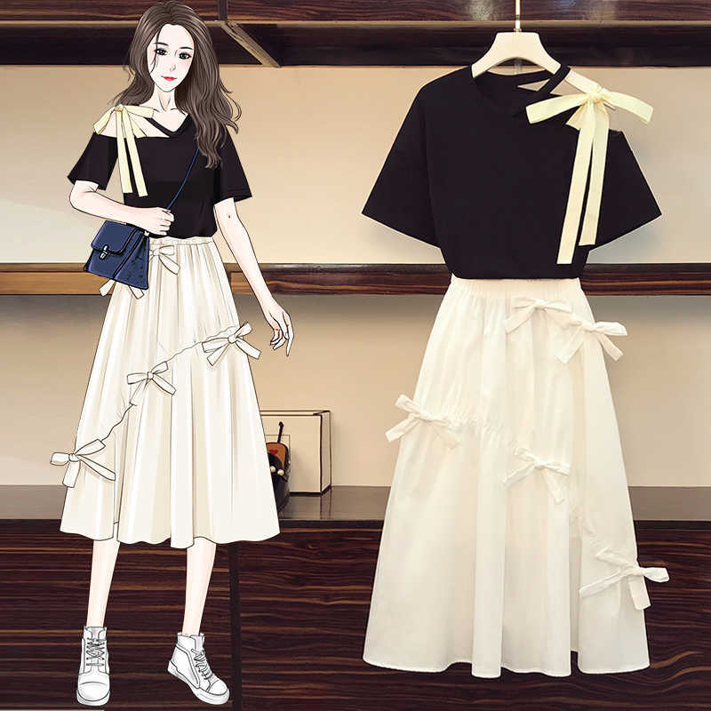 plus size Summer korean 2 piece set Women Sweet Sexy One Shoulder Black T-Shirt and High Waist White Bow Midi Skirts Suit Female 210526, Only white skirts
plus size Summer korean 2 piece set Women Sweet Sexy One Shoulder Black T-Shirt and High Waist White Bow Midi Skirts Suit Female 210526, Only white skirts