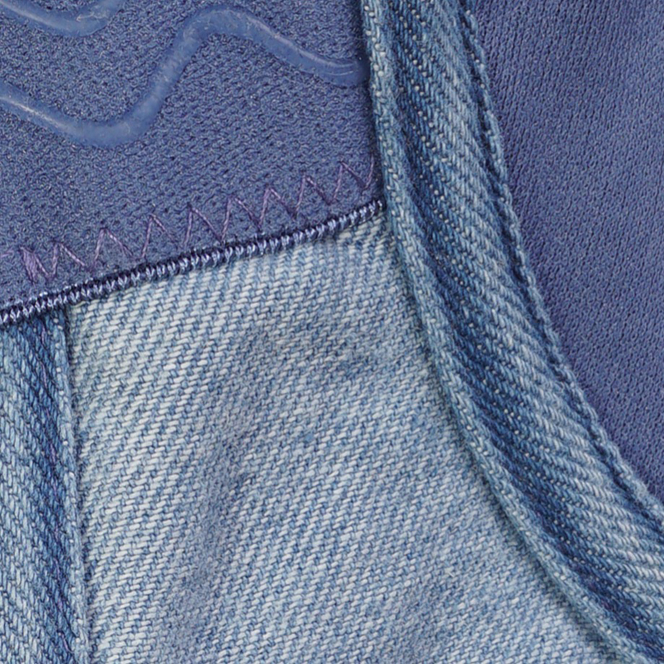 Denim Scratched Women's Spaghetti Strap Button Diamonds Ripped Push Up Bustier Night Club Party Crop Top New Corset Camise 210308