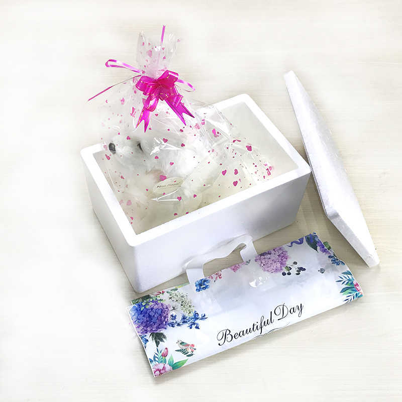 Bichon Frise Puppy Stuffed Maltese Dog Plush Toy Cute Simulation Pets Fluffy Baby Dolls Birthday Gifts for Children Drop 210728