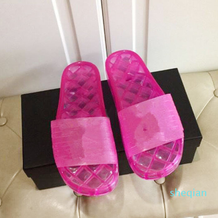 Designer Slipper Transparent Glossy Pool Mules Slides 2021 Clear Jelly Pvc Sandals Womens Luxury Lady Rubber Slip On Sand 35-45 Rose red, Blue 11
Designer Slipper Transparent Glossy Pool Mules Slides 2021 Clear Jelly Pvc Sandals Womens Luxury Lady Rubber Slip On Sand 35-45 Rose red, Blue 11