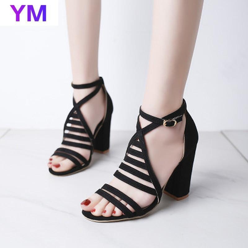 Sandals Grace Style Women Summer Square High Heel Fashion Solid Color Open Toe Party Dress Casual Size 34-43, Black
Sandals Grace Style Women Summer Square High Heel Fashion Solid Color Open Toe Party Dress Casual Size 34-43, Black