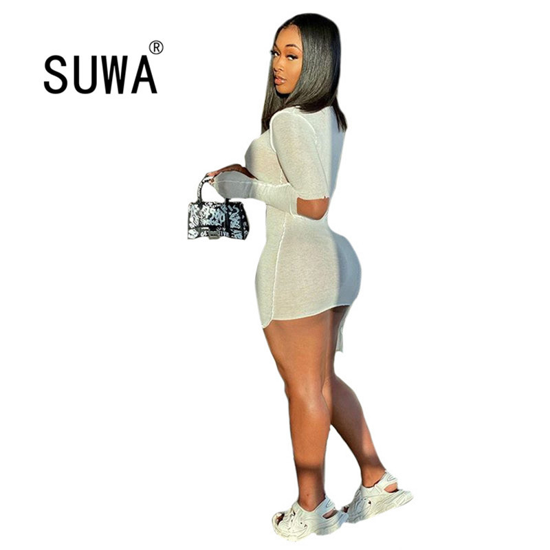 Product High Street Fashion Women Dresses Autumn Casual Chic Hole O Neck Long Sleeve Mini Bodycon Dress Sexy Club Outfits 210525, White
Product High Street Fashion Women Dresses Autumn Casual Chic Hole O Neck Long Sleeve Mini Bodycon Dress Sexy Club Outfits 210525, White