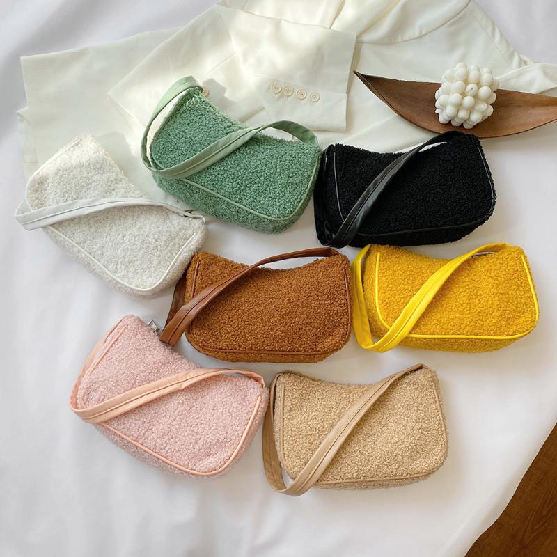 Autumn Winter Fashion Solid Color Shoulder Underarm Bags Luxury Handbags Women Bags Designer Totes Woolen Bag Purse, Purple
Autumn Winter Fashion Solid Color Shoulder Underarm Bags Luxury Handbags Women Bags Designer Totes Woolen Bag Purse, Purple