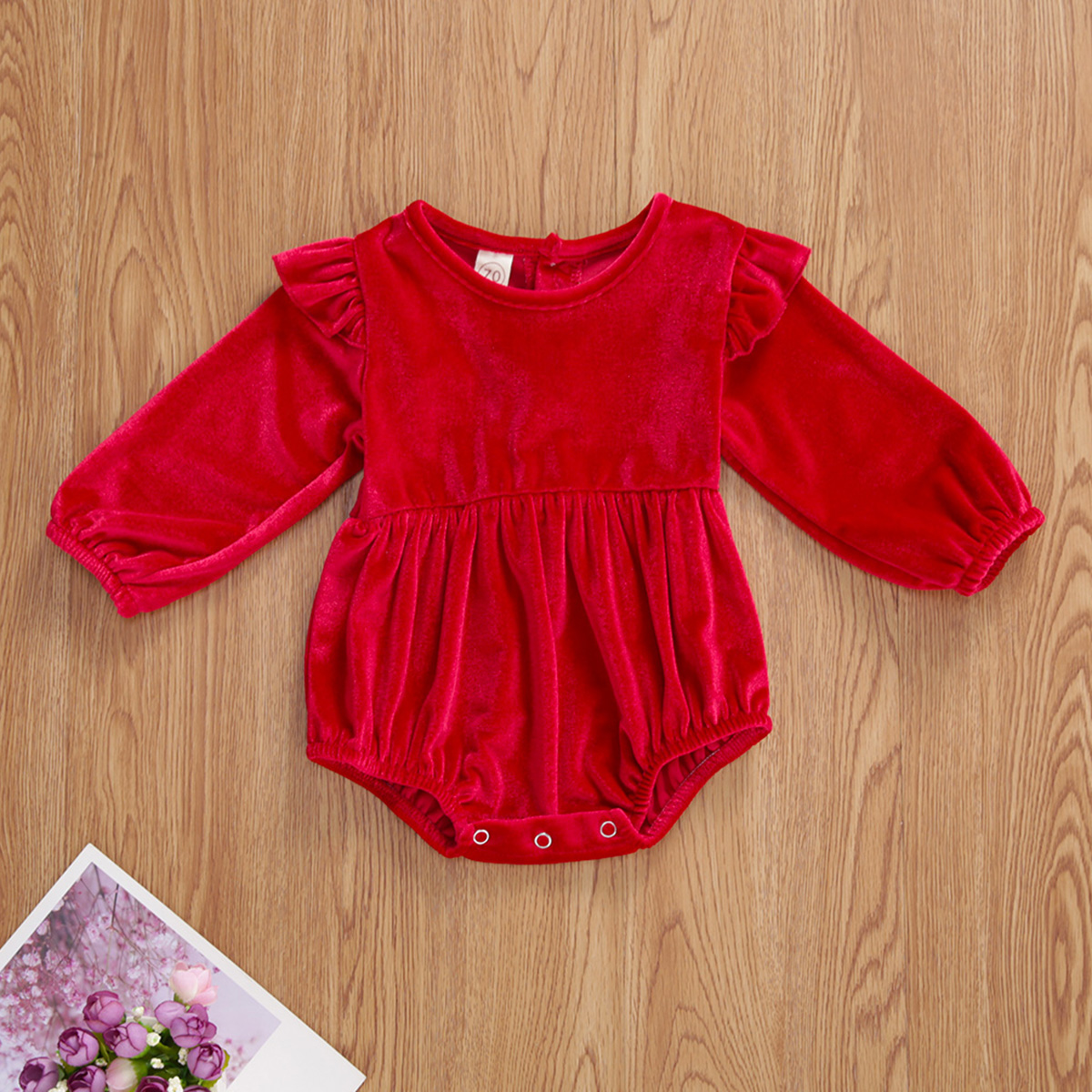 5 Colors Infant Clothing Spring Autumn Newborn Infant Baby Girls Ruffles Velvet Long Sleeve Button Romper Jumpsuits One-Pieces, Red
5 Colors Infant Clothing Spring Autumn Newborn Infant Baby Girls Ruffles Velvet Long Sleeve Button Romper Jumpsuits One-Pieces, Red