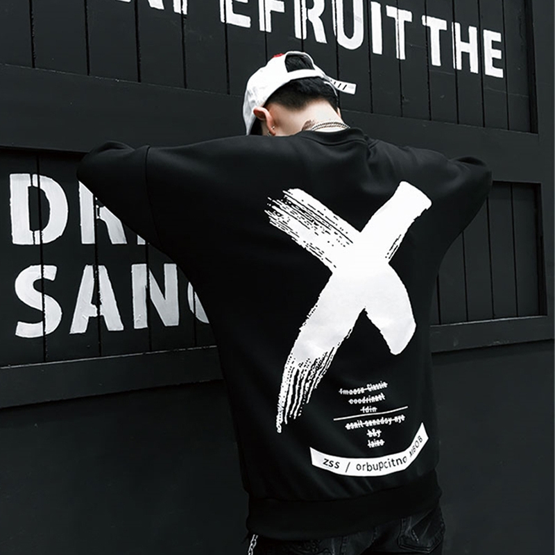 April MOMO Men Letter Print Pullover Sweatshirt Men Women Autumn Hip Hop Casual Hoodies Harajuku Streetwear Hoodies Hombre 201104