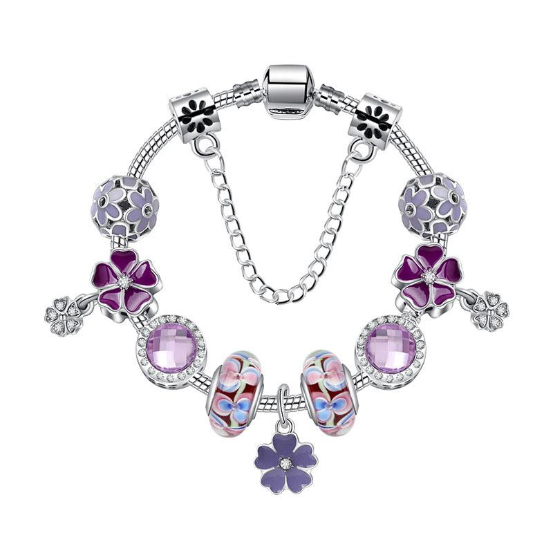 Beaded, Strands Selling Romantic Natural Purple Petal Pendant Bracelet DIY Jewelry Design For Ladies
Beaded, Strands Selling Romantic Natural Purple Petal Pendant Bracelet DIY Jewelry Design For Ladies