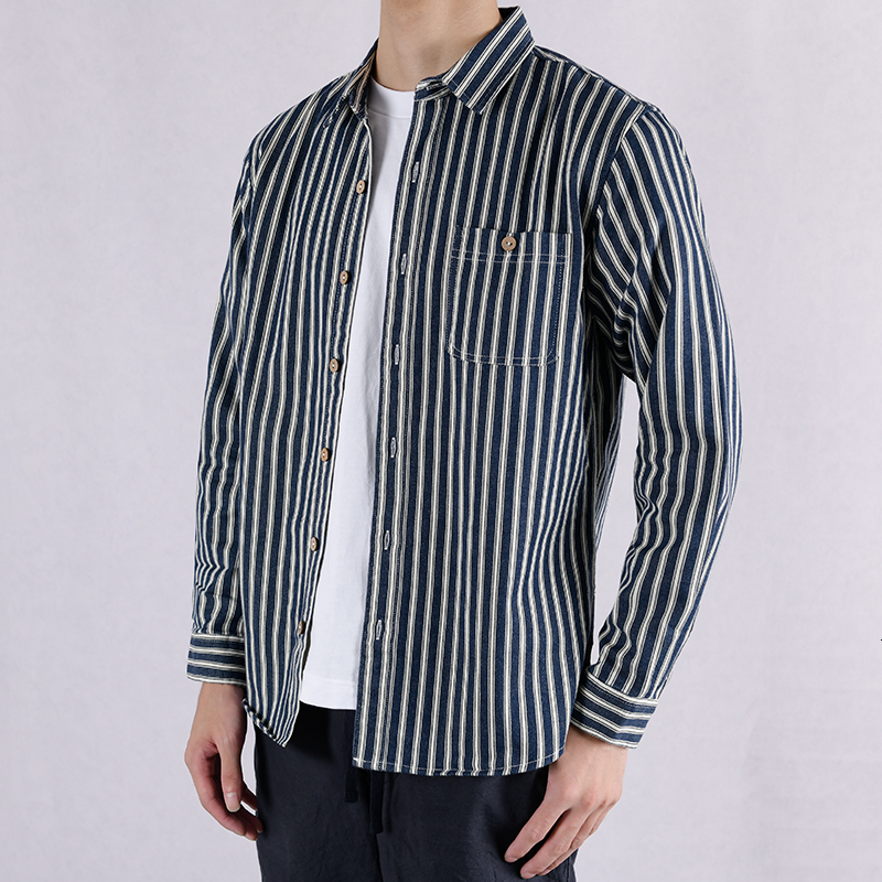 2021 New Spring and Autumn Long Sleeve Brand Shirt Casual Fashion for Trend Stripe Cotton Shirts Men Italy Camiseta Camisa 5904, Dark blue stripe
2021 New Spring and Autumn Long Sleeve Brand Shirt Casual Fashion for Trend Stripe Cotton Shirts Men Italy Camiseta Camisa 5904, Dark blue stripe