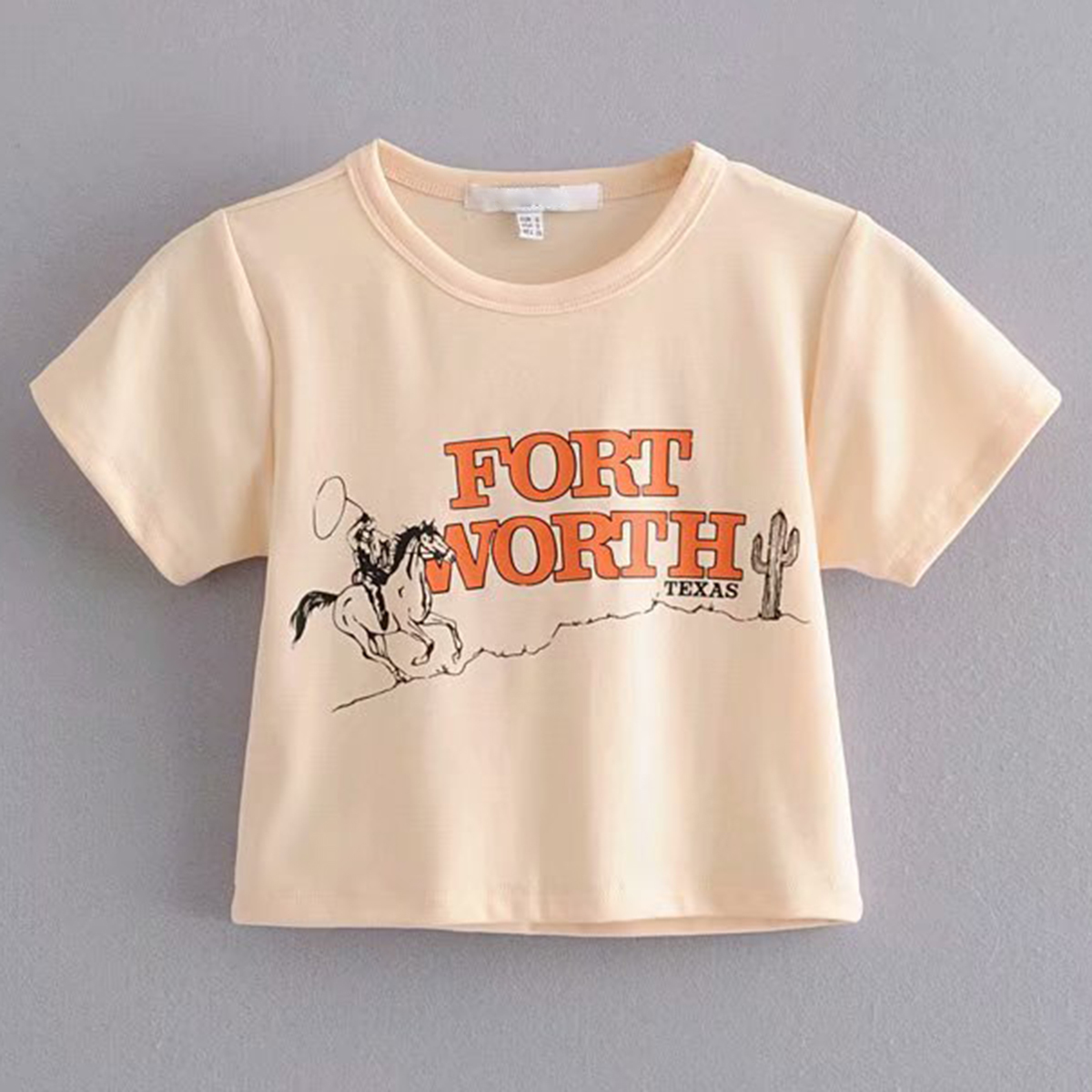 Summer Casual Letter Print Crop Top Tee Female O Neck Short Sleeve Cotton Shirt Loose Streetwear Sexy Blusa Women T Shirts 210306