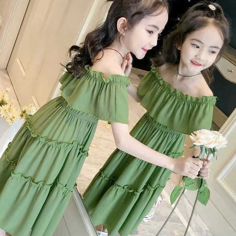 Girls Dresses 2021 summer Girl Dress Floral Design Baby Girls Dress Kids Dresses For Girls Casual Wear Children Clothing Q0716