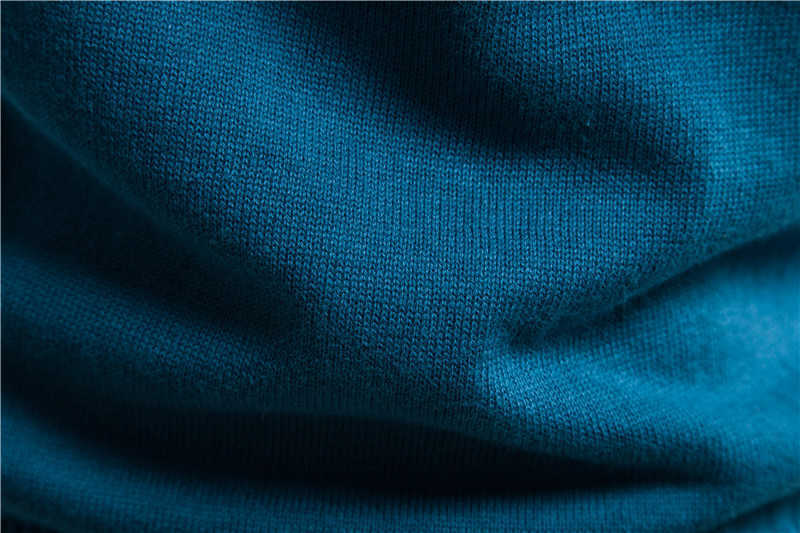 100% Cotton Pullover V-neck Men's Sweater Solid Color Long Sleeve Autumn Slim Sweaters Men Casual Pull Men Clothing 210818