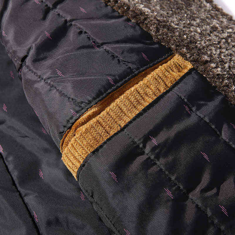 Men Warm Winter Corduroy Jackets And Coats Men's Fashion Fur Collar Casual Jacket Outwear Male Thermal Plus Size 5XL 6XL 211110