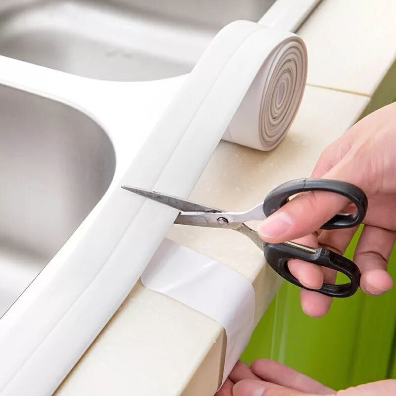 3.2m*3.8cm Bathroom Shower Sink Bath Sealing Strip Tape White PVC Self adhesive Waterproof Wall sticker for Bathroom Kitchen
3.2m*3.8cm Bathroom Shower Sink Bath Sealing Strip Tape White PVC Self adhesive Waterproof Wall sticker for Bathroom Kitchen