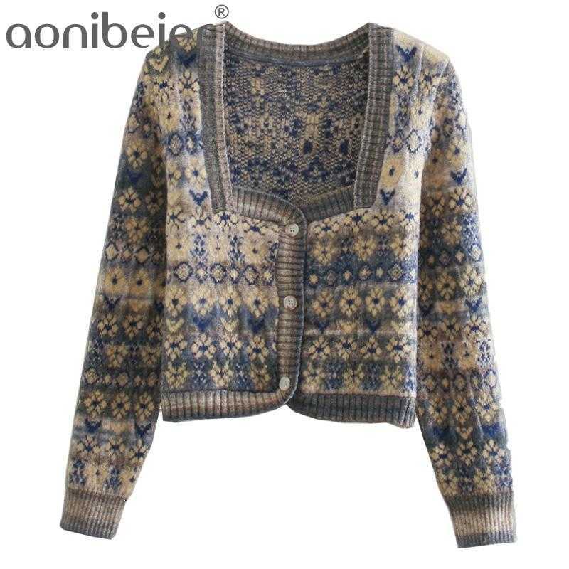 Women Autumn Jacquard Knitted Sweater Cardigan Long Sleeve Casual Loose Knit Single Breasted Short Coat 210604, Beige
Women Autumn Jacquard Knitted Sweater Cardigan Long Sleeve Casual Loose Knit Single Breasted Short Coat 210604, Beige