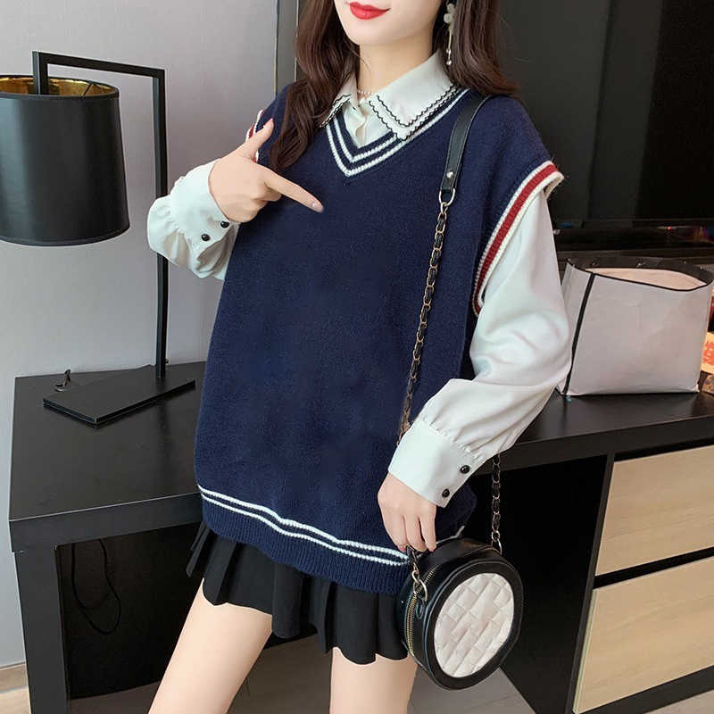Bear Pattern Women Sweater Spring Autumn Wool Vest Sleeveless V-Neck Knitted Vests Poullover Female Jumper Pull Femme 201128
Bear Pattern Women Sweater Spring Autumn Wool Vest Sleeveless V-Neck Knitted Vests Poullover Female Jumper Pull Femme 201128
