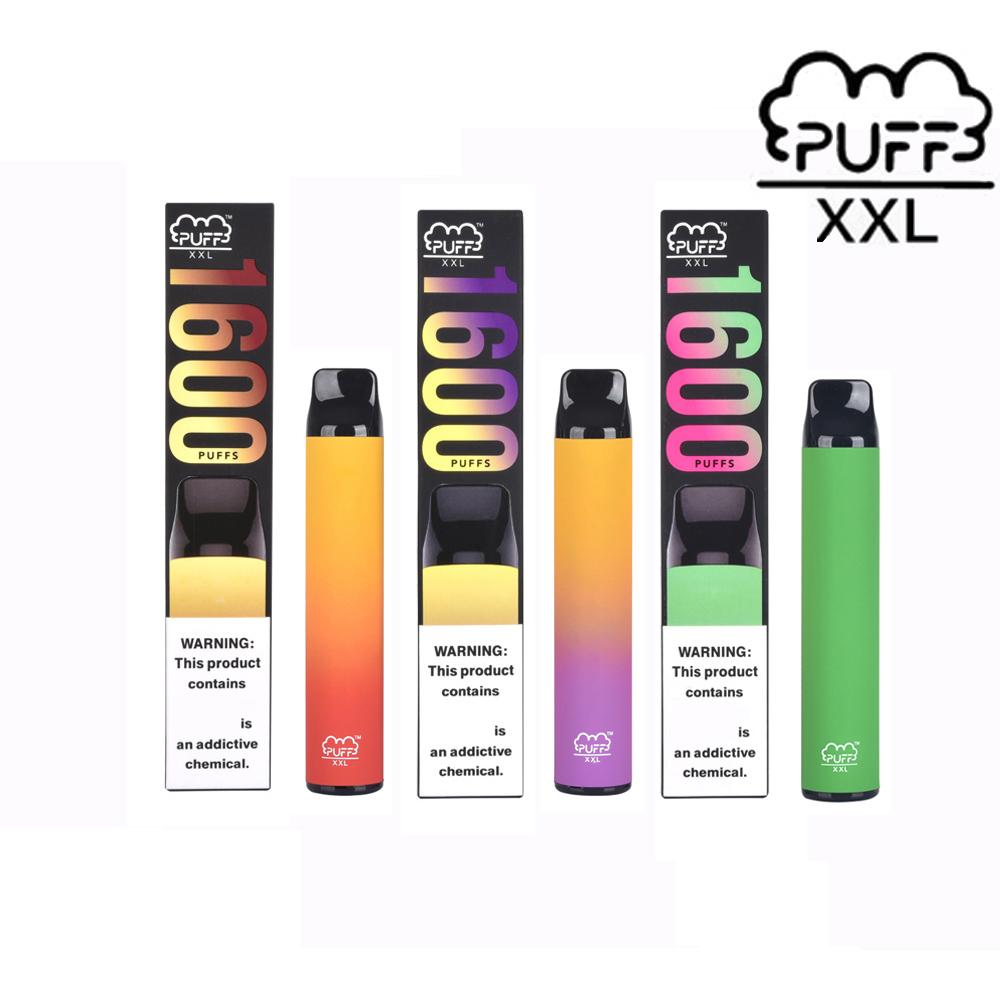 Puff XXL e cigarette starter kit Disposable Vape 1600+ Puffs 30 colors Vaporizers Device Pen Cartridges 6.5ml Pre-Filled 1000mAh Battery vapors
Puff XXL e cigarette starter kit Disposable Vape 1600+ Puffs 30 colors Vaporizers Device Pen Cartridges 6.5ml Pre-Filled 1000mAh Battery vapors