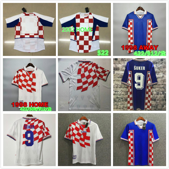 1998 Classic Vintage es Soccer Jerseys Home Away Blue White 9 Suker 10 BOBAN BILIC MODRIC Hrvatska HNS Custom Football Shirt, Black;yellow
1998 Classic Vintage es Soccer Jerseys Home Away Blue White 9 Suker 10 BOBAN BILIC MODRIC Hrvatska HNS Custom Football Shirt, Black;yellow