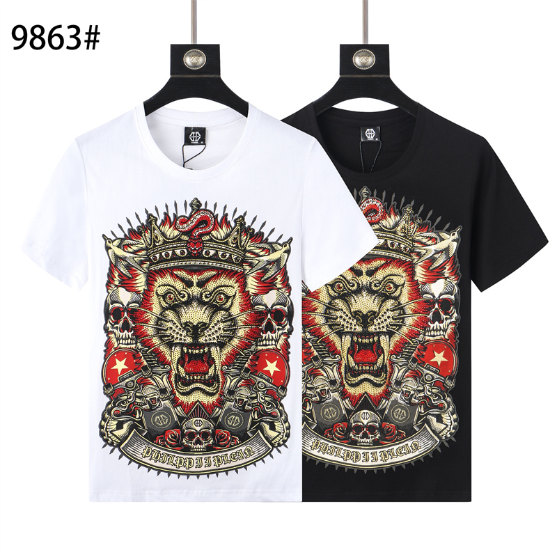 PHILIIPLEIN 2021ss New Men's Tees Summer Plain Men's T-Shirts Cotton Women Clothes Funny Short Sleeve O Neck Tees Printing Phillip Shirts PP Size :M-L-XL-XXL-XXXL top06, Clear
PHILIIPLEIN 2021ss New Men's Tees Summer Plain Men's T-Shirts Cotton Women Clothes Funny Short Sleeve O Neck Tees Printing Phillip Shirts PP Size :M-L-XL-XXL-XXXL top06, Clear
