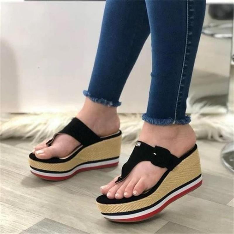 Sandals Women 2021 Wedges Heels Woman Slippers Summer Platform Female Shoes Ladies Slides Mujer Buckle Flip Flops, Black
Sandals Women 2021 Wedges Heels Woman Slippers Summer Platform Female Shoes Ladies Slides Mujer Buckle Flip Flops, Black