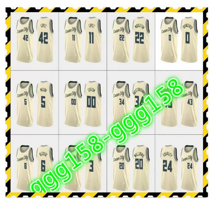 Jersey 2021 Printed Custom Men's Women kids Antetokounmpo Eric Bledsoe Khris Middleton George Hill Cream Custom City Basketball Jerseys 
Jersey 2021 Printed Custom Men's Women kids Antetokounmpo Eric Bledsoe Khris Middleton George Hill Cream Custom City Basketball Jerseys