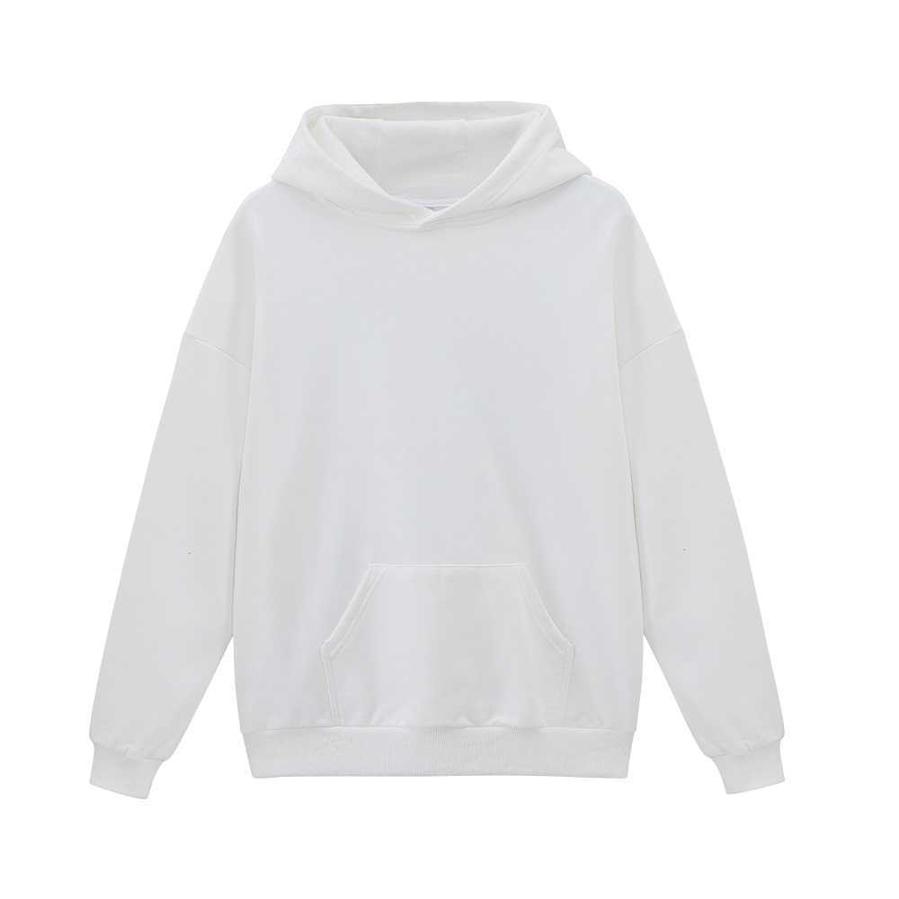Toppies Woman Hoodies Solid Color Pullovers Female Jumpers White Sweatshirts Oversized Streetwear 210910