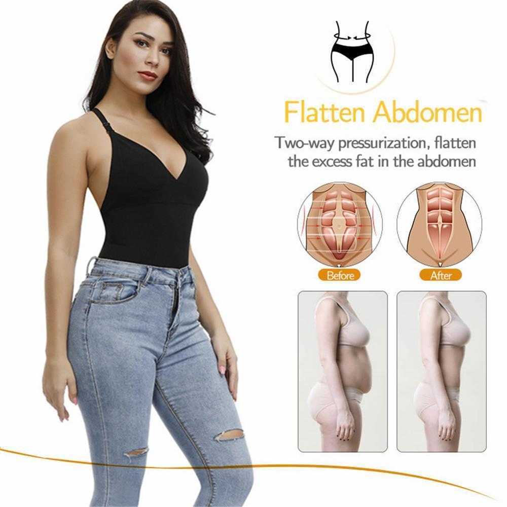 Feelingirl Women Waist Trainer Slimming Underwear Tummy Control Shapewear Corset Butt Lifter Thongs Modeling Strap Body Shaper 201105