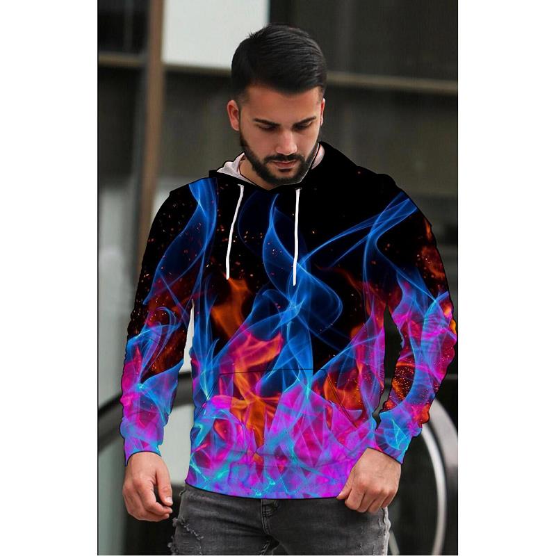 Men's Women's 3d Flame Graphic Hoodie Fashion Rainbow Pattern Unisex Couple Outfit Classic Hiphop Printing Sweatshirt, Black
Men's Women's 3d Flame Graphic Hoodie Fashion Rainbow Pattern Unisex Couple Outfit Classic Hiphop Printing Sweatshirt, Black