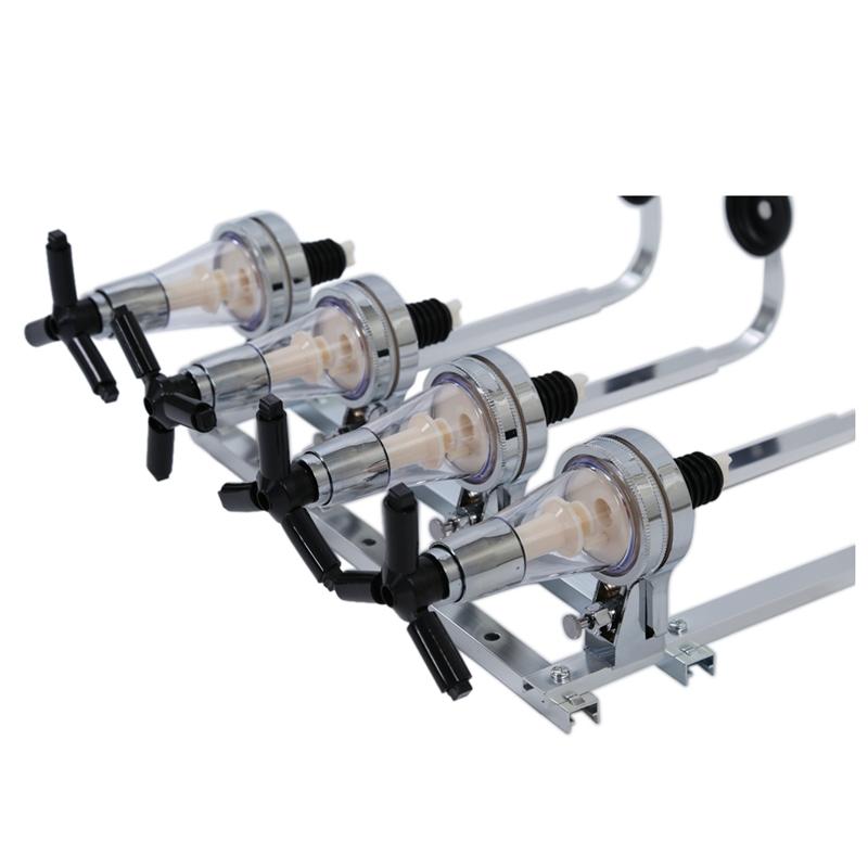 Tabletop Wine Racks 4 Bottle Stand Optic Dispenser Drinks Spirits Steel Bar Butler Wall Mounted