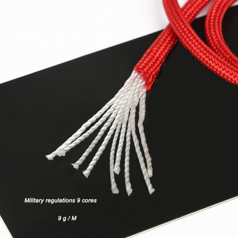 regulations 9-core umbrella rope outdoor rope paratrooper warwolf woven Bracelet climbing survival equipment 100m
regulations 9-core umbrella rope outdoor rope paratrooper warwolf woven Bracelet climbing survival equipment 100m