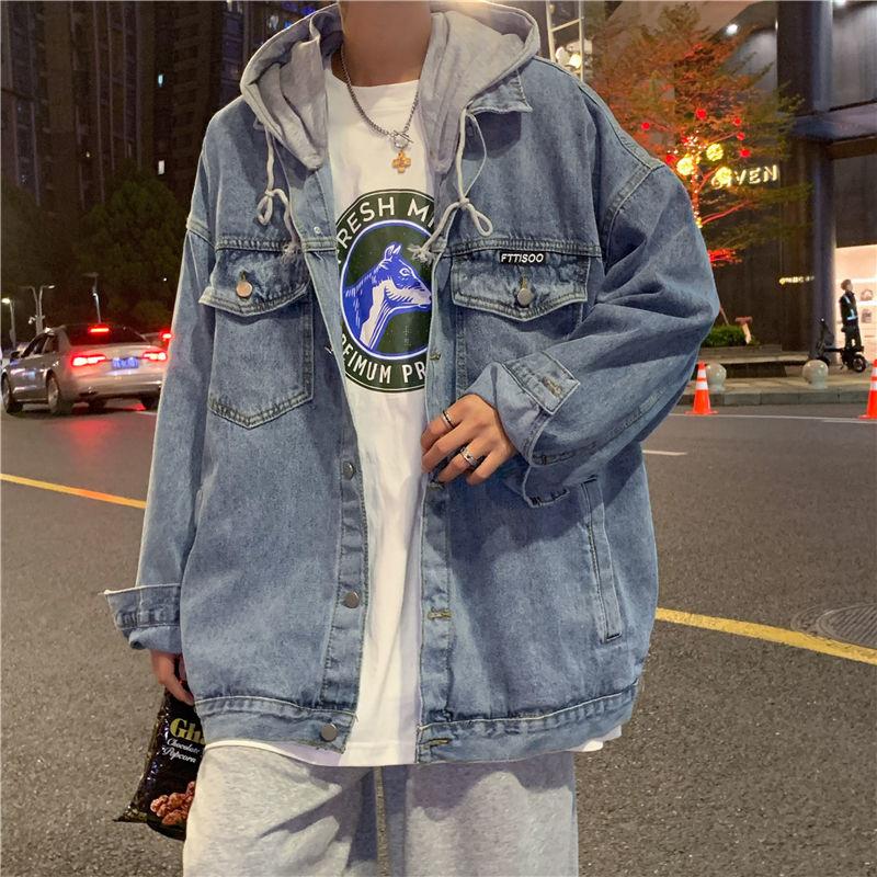 Men's Jackets PR Denim Jacket Fashion Hooded Casual Coats Hong Kong Style Oversize Male Streetwear Patchwork Man Outerwear, Black;brown
Men's Jackets PR Denim Jacket Fashion Hooded Casual Coats Hong Kong Style Oversize Male Streetwear Patchwork Man Outerwear, Black;brown