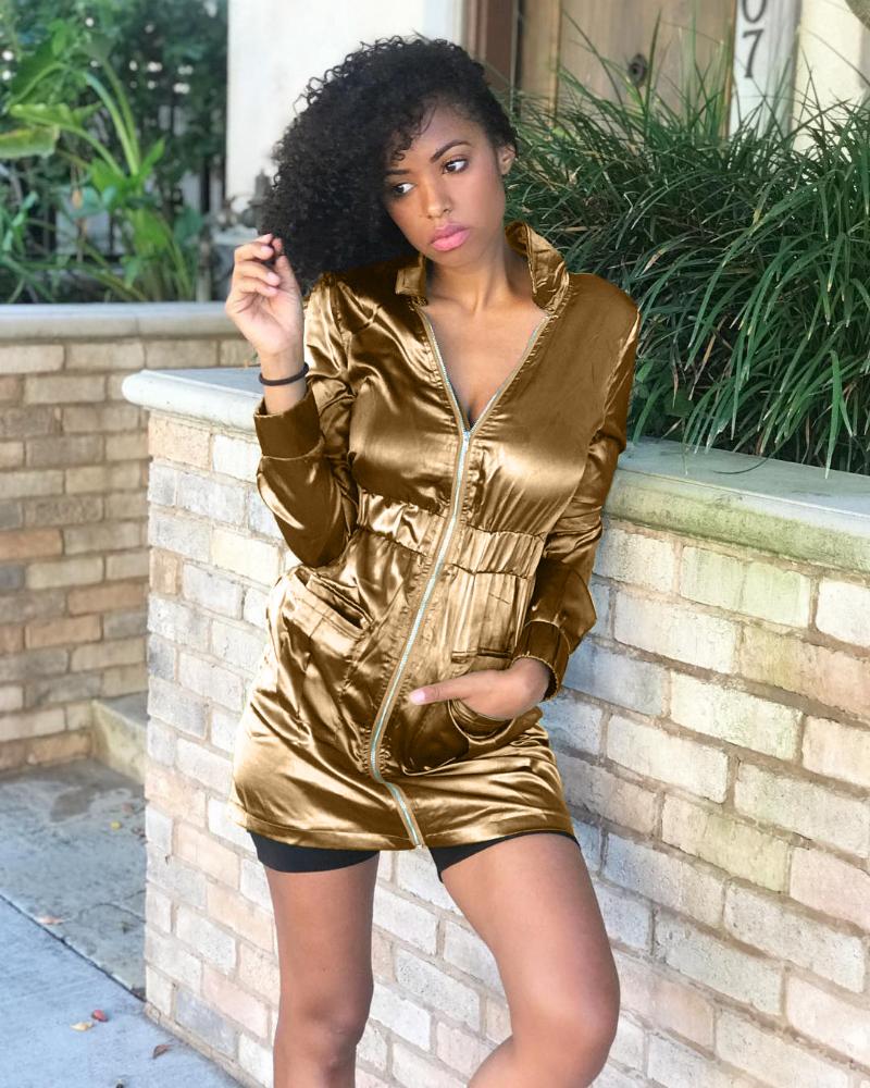 Women's Jackets 2021 Arrival Jacket Solid Turn-down Collar Long Sleeve Sexy Club Outwear, Black;brown
Women's Jackets 2021 Arrival Jacket Solid Turn-down Collar Long Sleeve Sexy Club Outwear, Black;brown