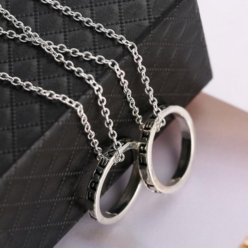 Chains 2pcs/ Set Fashion Necklace BFF Friends Forever Love Rings Eternity Pendant Necklaces Jewelry Gifts LB
Chains 2pcs/ Set Fashion Necklace BFF Friends Forever Love Rings Eternity Pendant Necklaces Jewelry Gifts LB