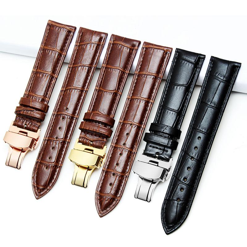 Watch Bands Nouvelle Montre Noir Bracelet Bracelets En Cuir Bande De 18mm 20mm 22mm Pliable Fermoir Accessoires Brace
Watch Bands Nouvelle Montre Noir Bracelet Bracelets En Cuir Bande De 18mm 20mm 22mm Pliable Fermoir Accessoires Brace