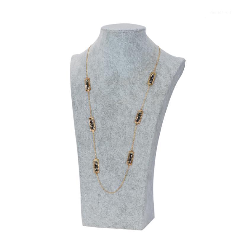 Fashion Statement Chains Linked Woman Long Necklace Jewelry Crystal Beads High Quality Top-rated
Fashion Statement Chains Linked Woman Long Necklace Jewelry Crystal Beads High Quality Top-rated
