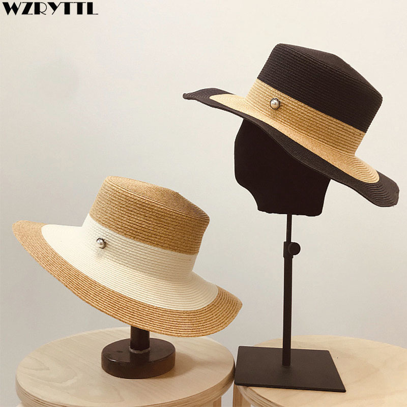 2021 New Style Straw Boater Wide Brim Sun Hats for Women Summer Beach Cap Printed Flat Top Ladies Derby Hat Bone Feminino Fivz, Khaki
2021 New Style Straw Boater Wide Brim Sun Hats for Women Summer Beach Cap Printed Flat Top Ladies Derby Hat Bone Feminino Fivz, Khaki