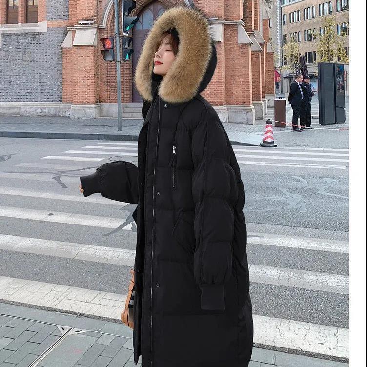 Women's Down & Parkas 2021 Winter Jacket Women Long Parka Warm Slim Coat Woman Puffer Oversized Padded Outwear Y2K