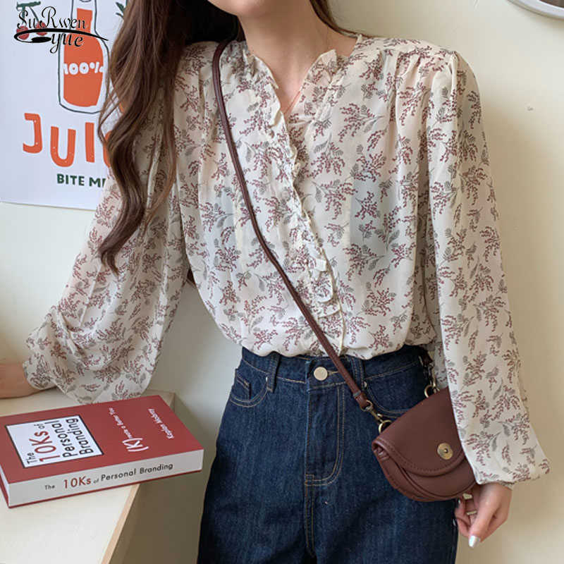 Print Long Sleeve Women Tops V-neck Autumn Chiffon Blouse Blusa Casual Women Shirt Loose Cardigan Chic Chemisier Femme 210527, Blue
Print Long Sleeve Women Tops V-neck Autumn Chiffon Blouse Blusa Casual Women Shirt Loose Cardigan Chic Chemisier Femme 210527, Blue