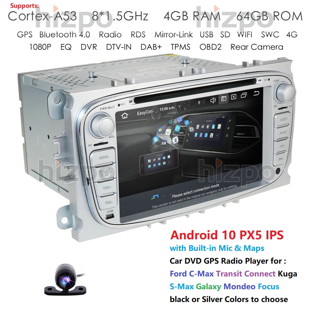 Octa Core 4G RAM 64G ROM PX5 Android 2din Car DVD GPS Radio Player for Ford C-Max Transit Connect Kuga S-Max Galaxy Mondeo Focus
Octa Core 4G RAM 64G ROM PX5 Android 2din Car DVD GPS Radio Player for Ford C-Max Transit Connect Kuga S-Max Galaxy Mondeo Focus