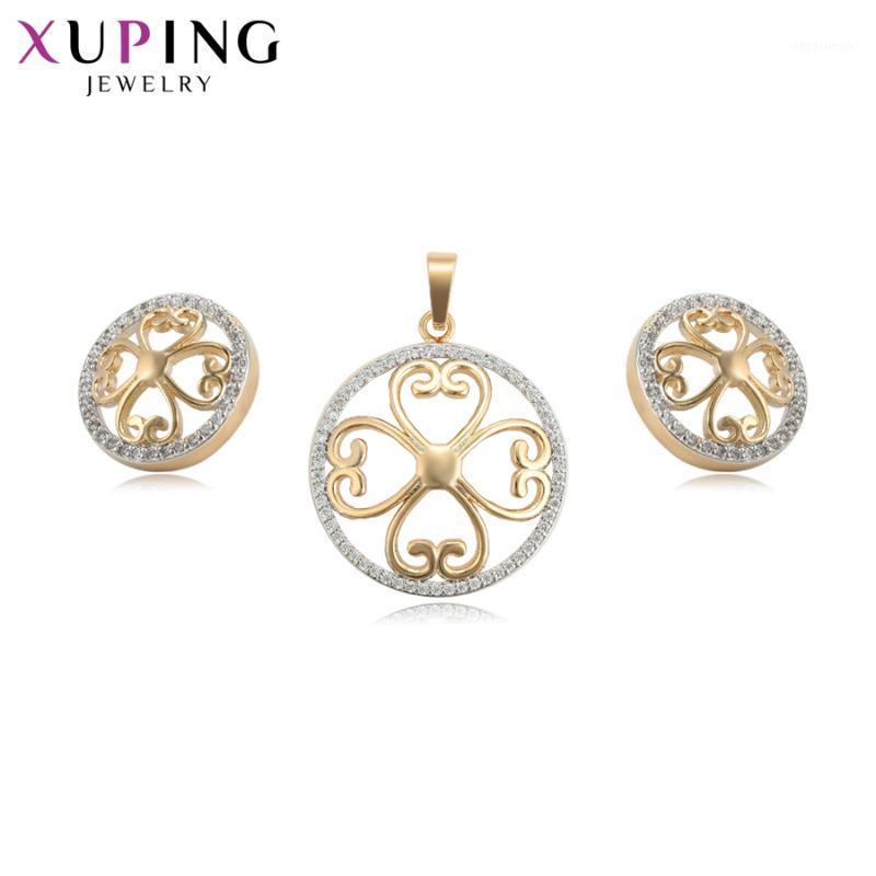 Earrings & Necklace Xuping Romantic Flower Shape Elegant Jewelry Sets With Synthetic Cubic Zirconia For Women Wedding Bands Gifts 65065, Silver
Earrings & Necklace Xuping Romantic Flower Shape Elegant Jewelry Sets With Synthetic Cubic Zirconia For Women Wedding Bands Gifts 65065, Silver