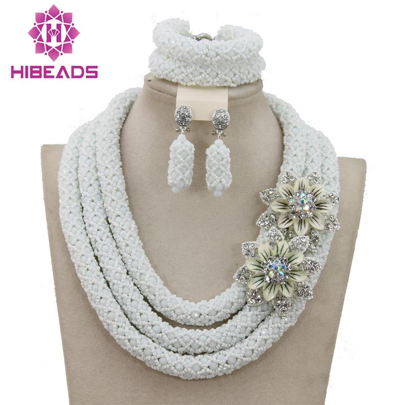 Earrings & Necklace Pure White Crystal Bridal Jewelry Set African Arabic Beads Statement WB410, As pic
Earrings & Necklace Pure White Crystal Bridal Jewelry Set African Arabic Beads Statement WB410, As pic