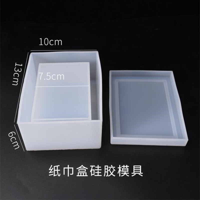 Transparent Silicone Mould Dried Flower Resin Decorative Craft DIY Storage tissue box Mold epoxy resin molds for jewelry T200917