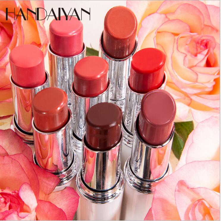 HANDAIYAN Natural Rose Essence Matte Lipstick Lip Balm Brighten Waterproof Long Lasting Lips Makeup Cosmetics maquiagem, Customize
HANDAIYAN Natural Rose Essence Matte Lipstick Lip Balm Brighten Waterproof Long Lasting Lips Makeup Cosmetics maquiagem, Customize