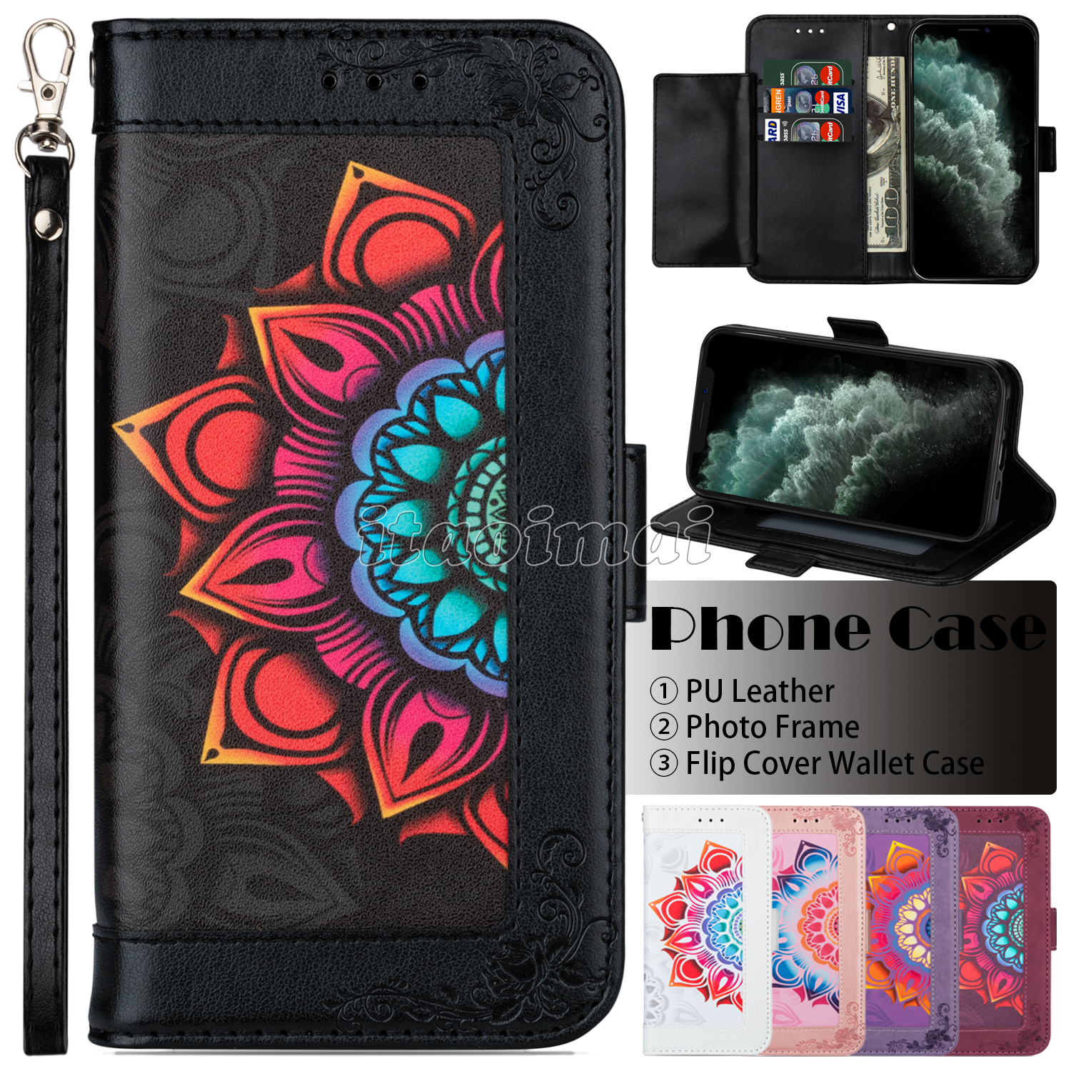 Wallet Phone Case for iPhone 12 Mini 11 Pro X XR XS Max 7 8 Plus Samsung Galaxy S20 Ultra Datura Colorful Printing Leather Flip Cover Case, Red
Wallet Phone Case for iPhone 12 Mini 11 Pro X XR XS Max 7 8 Plus Samsung Galaxy S20 Ultra Datura Colorful Printing Leather Flip Cover Case, Red