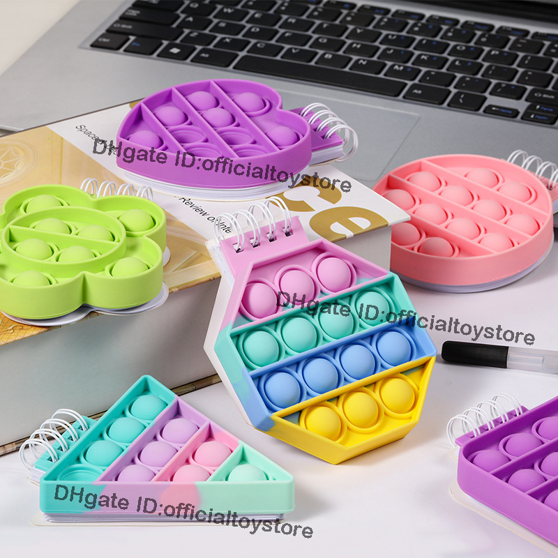Rainbow Fidget toys Notebook Push Bubble Cover Notebooks School Stationery Autism Special Needs Sensory Gifts for Kids
Rainbow Fidget toys Notebook Push Bubble Cover Notebooks School Stationery Autism Special Needs Sensory Gifts for Kids