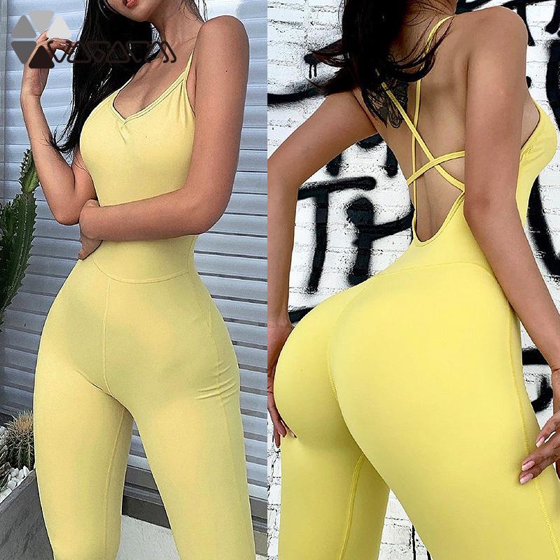 Active Women Yoga Jumpsuit Training Fitness Sexy Long Pants Bodysuit Hips Beauty Backless Coverall Workout Sportswear Gym Set, Black 
Active Women Yoga Jumpsuit Training Fitness Sexy Long Pants Bodysuit Hips Beauty Backless Coverall Workout Sportswear Gym Set, Black