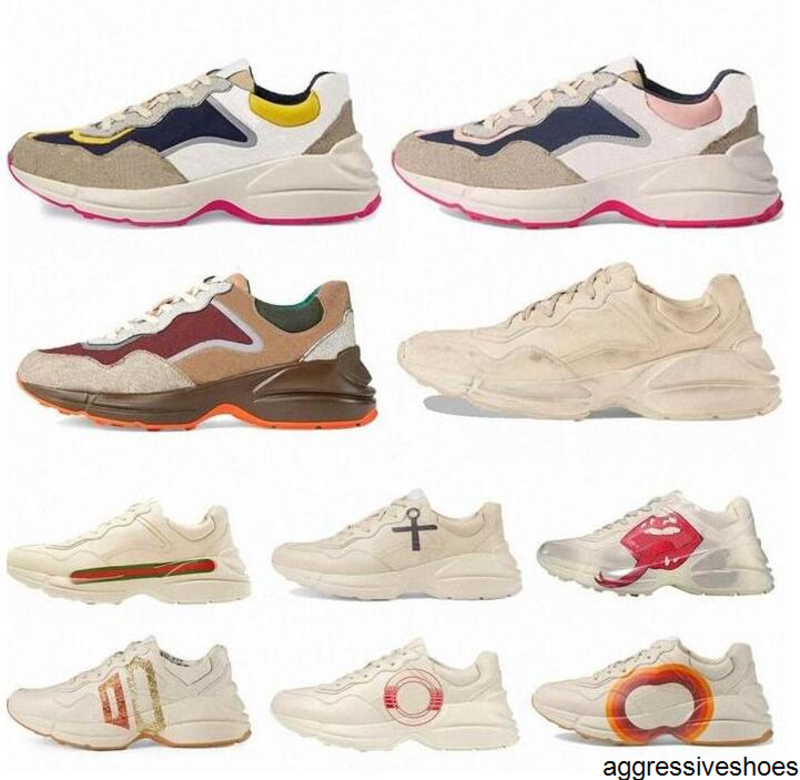 Luxury Chaussures Designer Sneaker designers shoes Rhyton Sneakers women men Shoe Beige Trainers Vintage with box size 35-46 2021
Luxury Chaussures Designer Sneaker designers shoes Rhyton Sneakers women men Shoe Beige Trainers Vintage with box size 35-46 2021