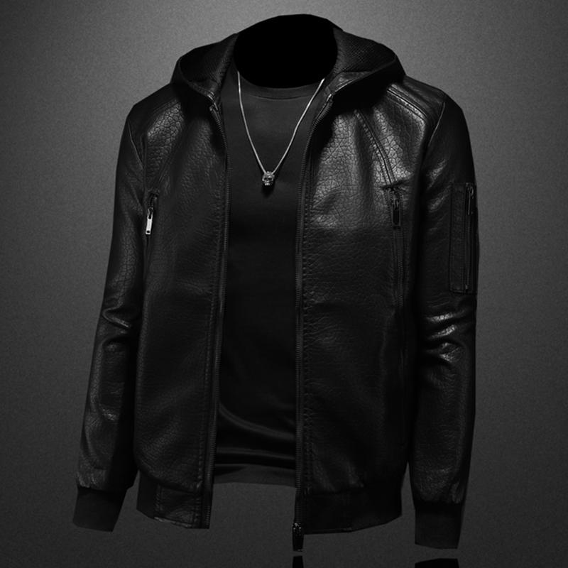 Men's Leather & Faux High Quality Sheepskin Motorcycle Jacket Vintage Warm Thick Hooded For Winter Club Bomber Windbreak, Black
Men's Leather & Faux High Quality Sheepskin Motorcycle Jacket Vintage Warm Thick Hooded For Winter Club Bomber Windbreak, Black