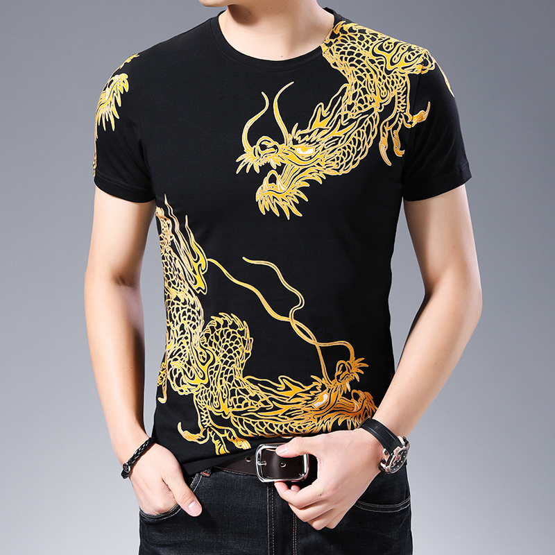 2021 New Black Gold Dragon Print Tshirt Pullover for Men Casual Club Party Dj Summer Top Spring Tee Shirt Homme Clothing P6cx
2021 New Black Gold Dragon Print Tshirt Pullover for Men Casual Club Party Dj Summer Top Spring Tee Shirt Homme Clothing P6cx