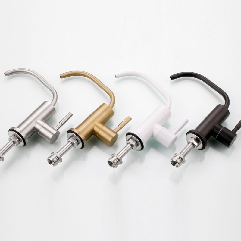 Stainless Steel Kitchen Direct Drinking Water Filter Tap Reverse Osmosis Water Filter Sink Faucet Single Handle Water Purifier T200805